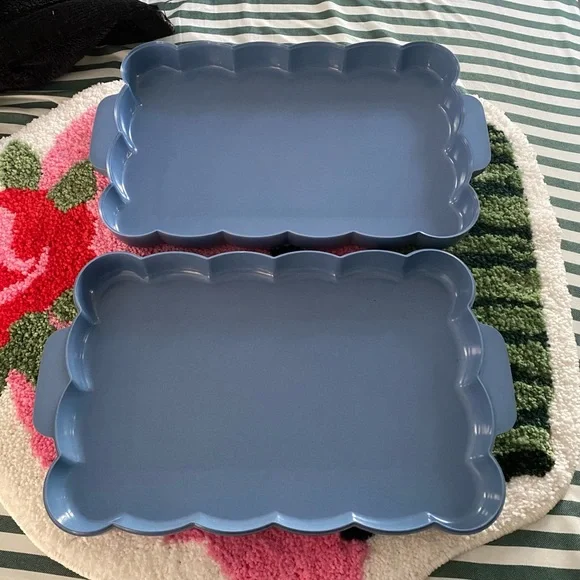 Vintage Max Factor Hollywood Redhead Wig Case Cosmetic Vanity Box Blue 1940s-50s - Picture 5 of 8